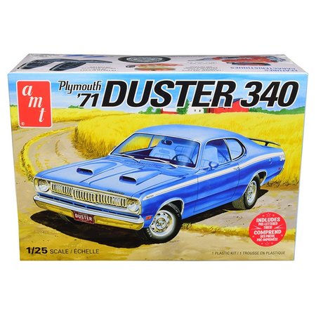 AMT Skill 2 Model Kit 1971 Plymouth Duster 340 1 by 25 Scale Model AMT1118M